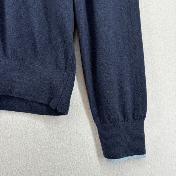 GREYSON Sweater Mens M Cheyenne V-Neck Merino Wool Blend Golf Pullover Blue - Picture 7 of 14